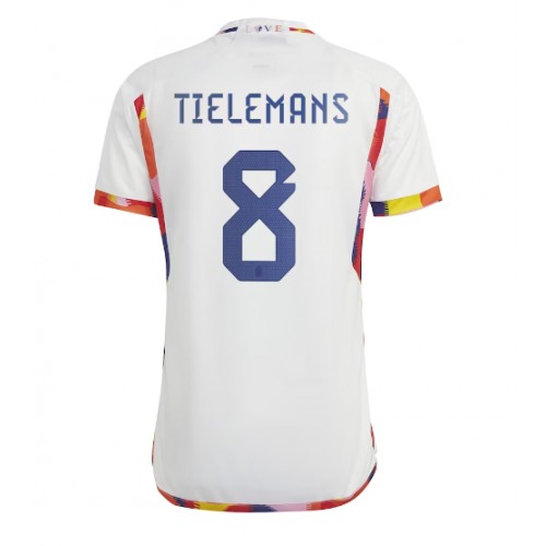 Belgium Youri Tielemans #8 Replica Away Shirt World Cup 2022 Short Sleeve